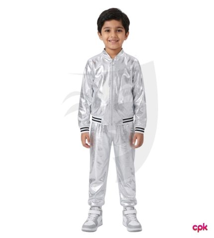 Trendy metallic silver costume for kids available at costumes pk